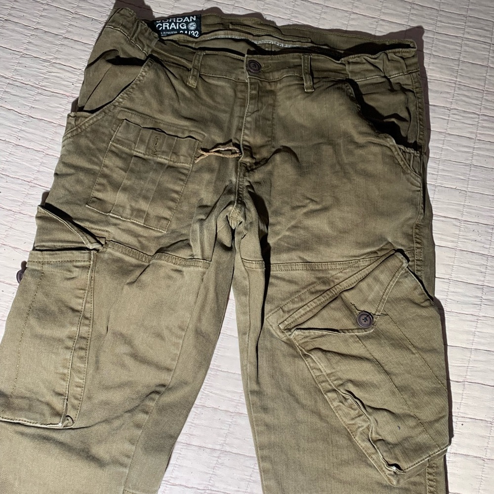 Jordan Craig Cargo Pants 34/32 military army Brown